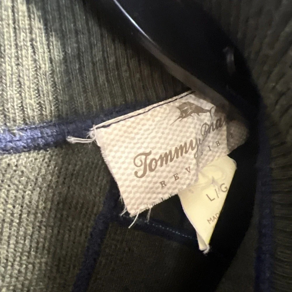 Tommy Bahama Flip shore Half‎ Zip Reversible Pullover Blue Green Size L